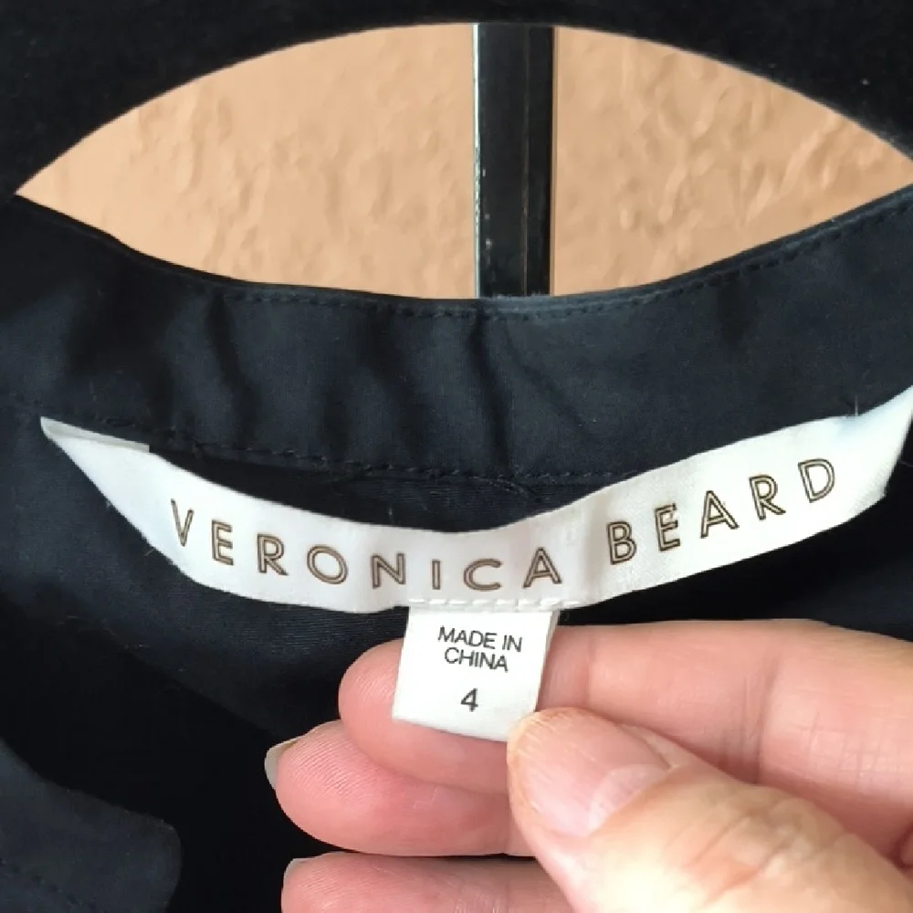Veronica Beard Black Midi Dress - Picture 2 of 5